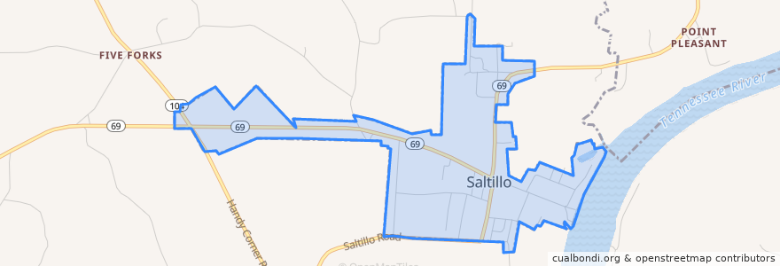 Mapa de ubicacion de Saltillo.