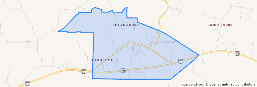 Mapa de ubicacion de Pleasant Hill.