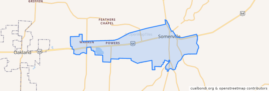 Mapa de ubicacion de Somerville.