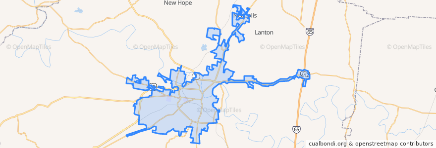 Mapa de ubicacion de Columbia.