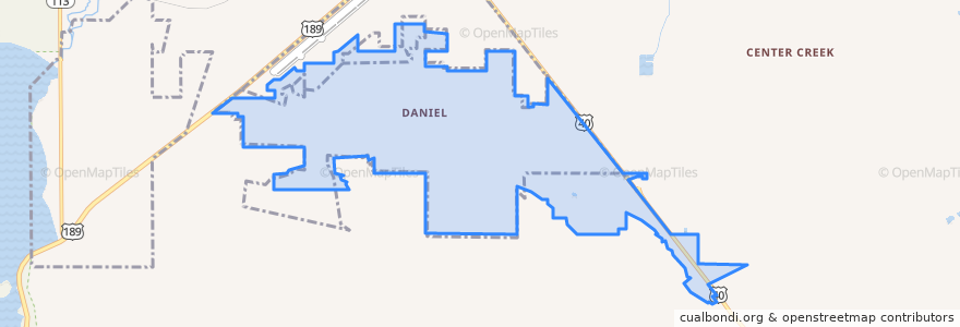 Mapa de ubicacion de Daniel.