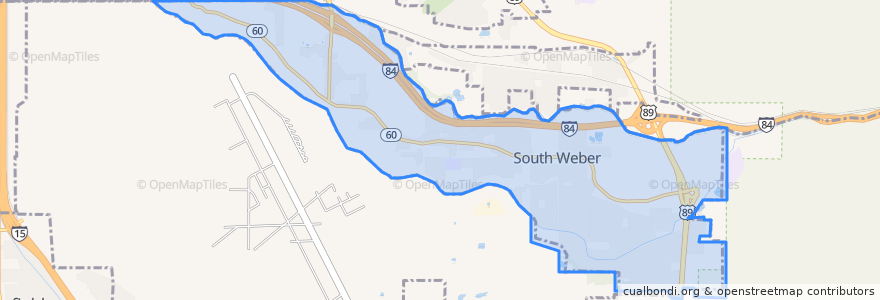 Mapa de ubicacion de South Weber.