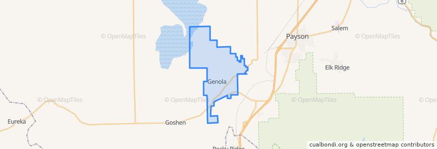 Mapa de ubicacion de Genola.