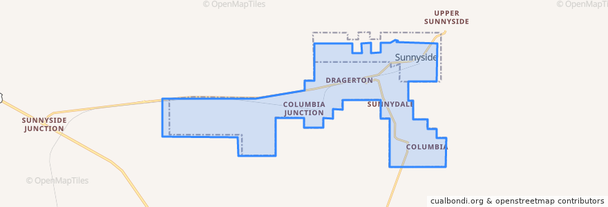 Mapa de ubicacion de East Carbon.