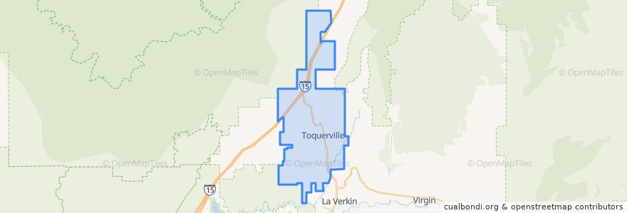Mapa de ubicacion de Toquerville.