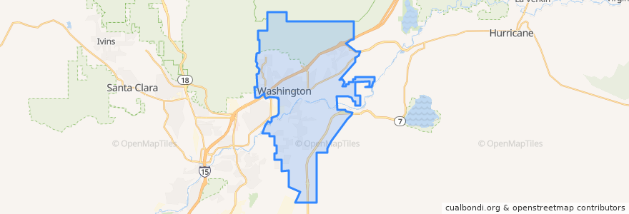 Mapa de ubicacion de Washington.