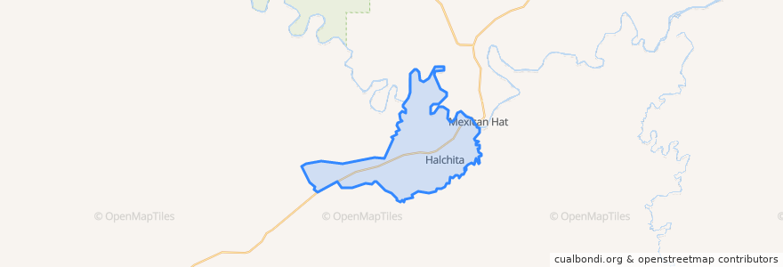 Mapa de ubicacion de Halchita.