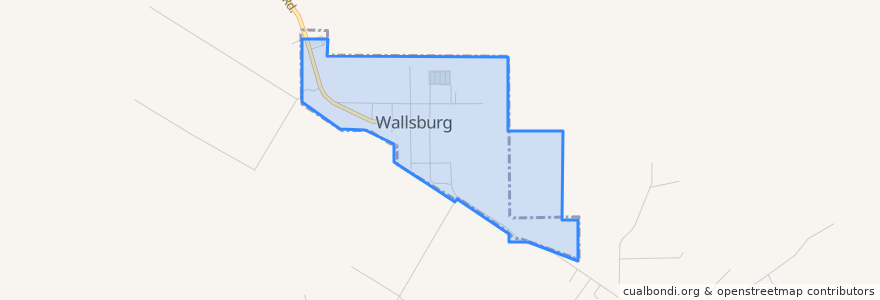 Mapa de ubicacion de Wallsburg.