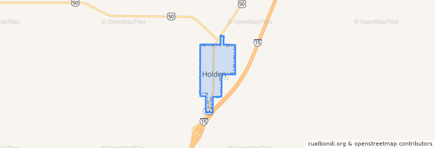 Mapa de ubicacion de Holden.