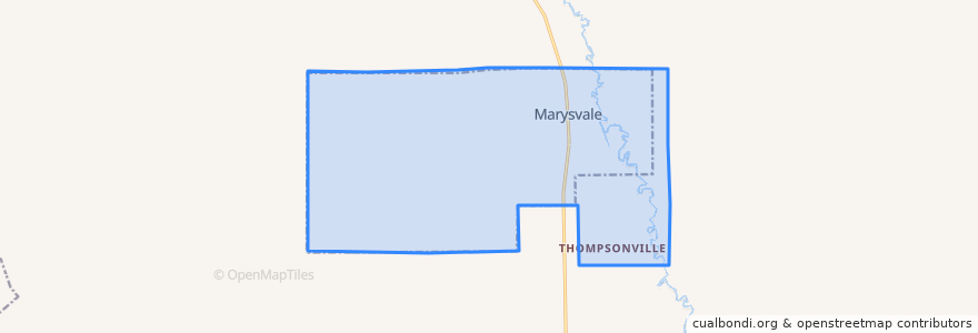 Mapa de ubicacion de Marysvale.