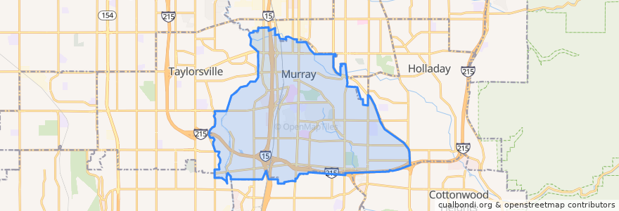 Mapa de ubicacion de Murray.