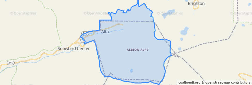 Mapa de ubicacion de Alta.
