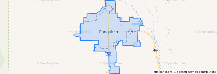 Mapa de ubicacion de Panguitch.