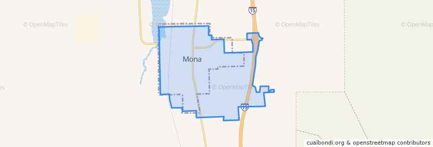Mapa de ubicacion de Mona.