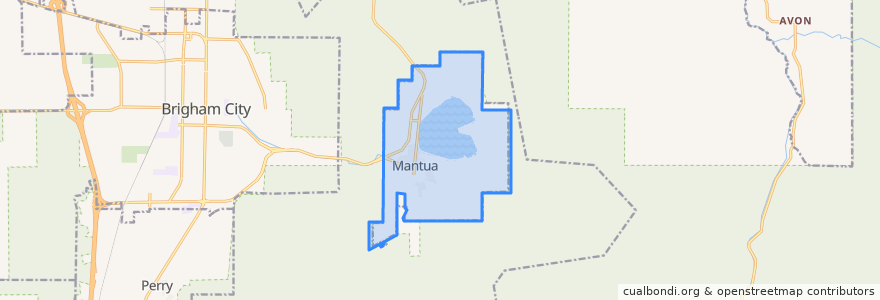 Mapa de ubicacion de Mantua.