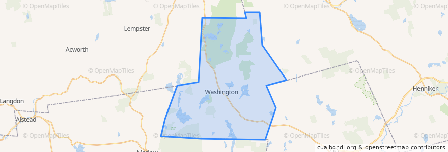 Mapa de ubicacion de Washington.