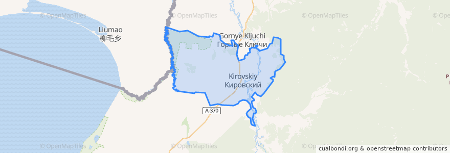 Mapa de ubicacion de Кировское городское поселение.