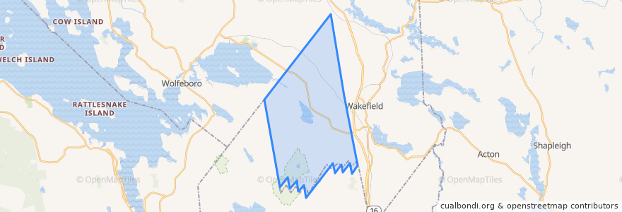 Mapa de ubicacion de Brookfield.