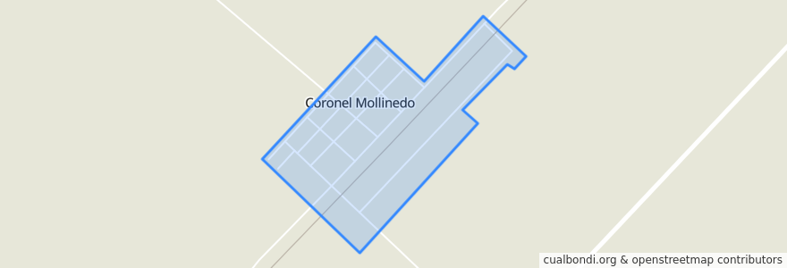 Mapa de ubicacion de Coronel Mollinedo.