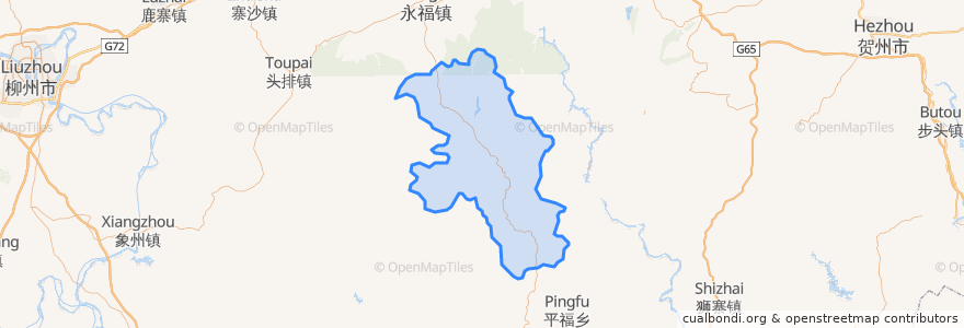 Mapa de ubicacion de 蒙山县.