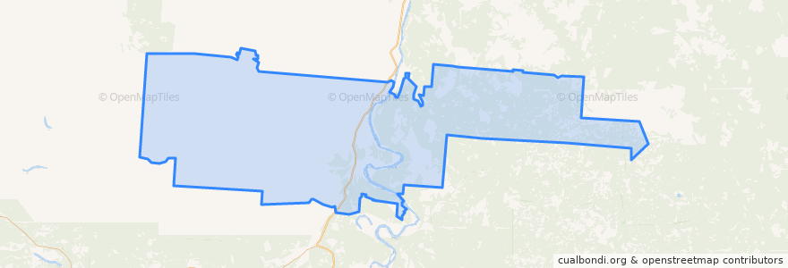 Mapa de ubicacion de Ровдинское сельское поселение.