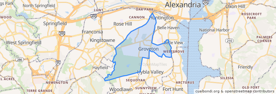 Mapa de ubicacion de Groveton.