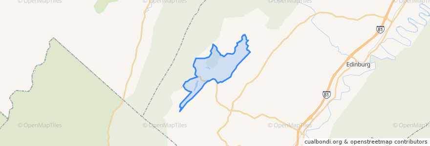 Mapa de ubicacion de Basye-Bryce Mountain.