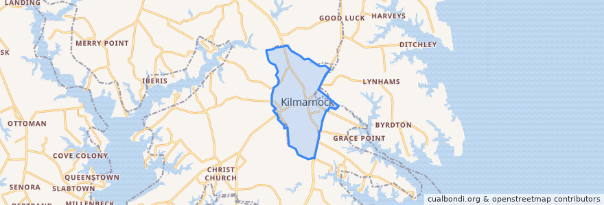 Mapa de ubicacion de Kilmarnock.