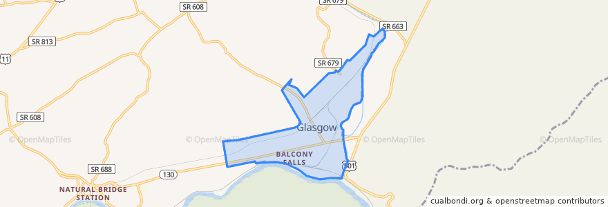 Mapa de ubicacion de Glasgow.