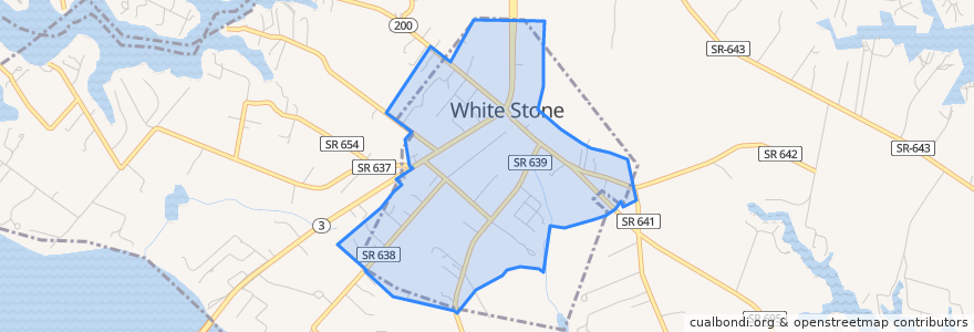 Mapa de ubicacion de White Stone.
