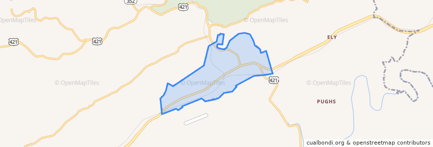 Mapa de ubicacion de Pennington Gap.