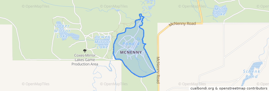 Mapa de ubicacion de McNenny.