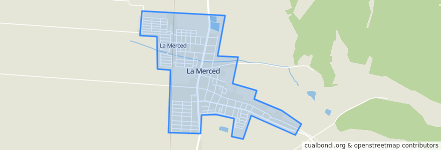 Mapa de ubicacion de La Merced.