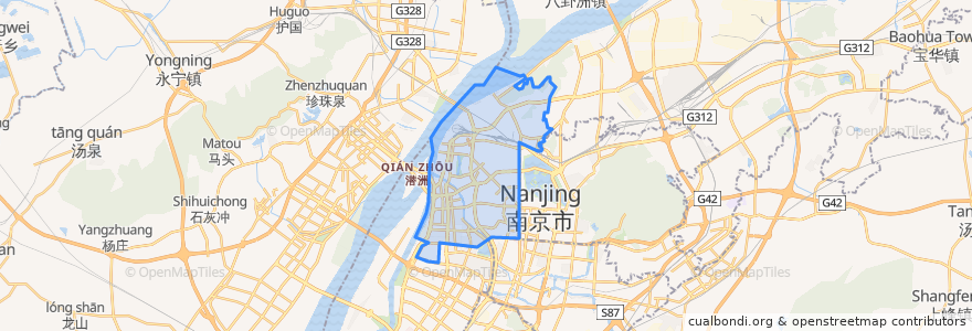 Mapa de ubicacion de 鼓楼区.