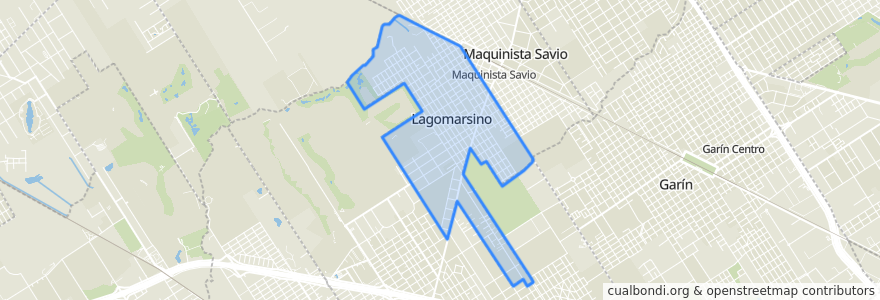 Mapa de ubicacion de Lagomarsino.