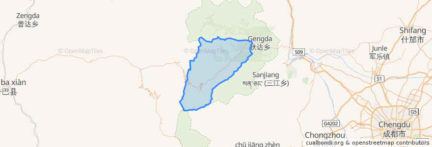 Mapa de ubicacion de 卧龙镇.