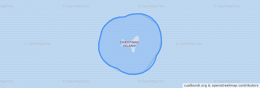 Mapa de ubicacion de Christmas Adası.