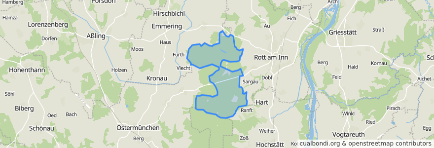 Mapa de ubicacion de Rotter Forst Nord.