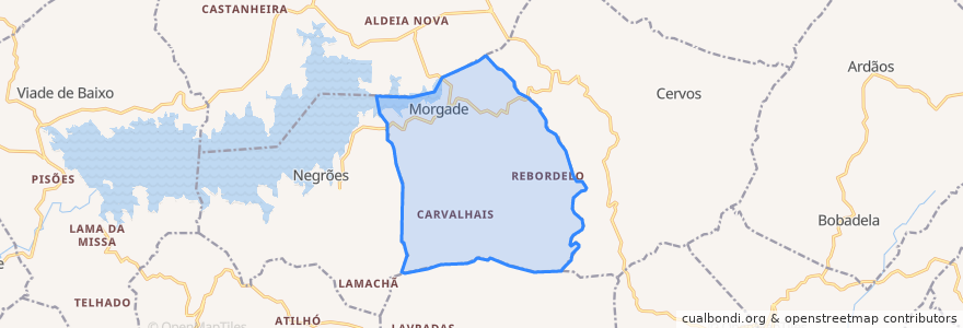 Mapa de ubicacion de Morgade.