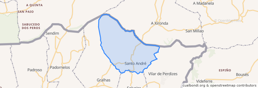 Mapa de ubicacion de Santo André.