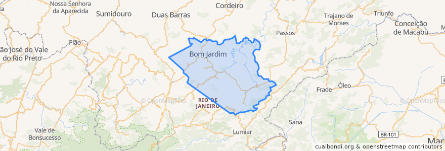 Mapa de ubicacion de Bom Jardim.