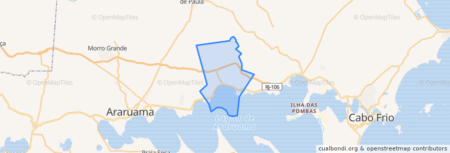 Mapa de ubicacion de Iguaba Grande.