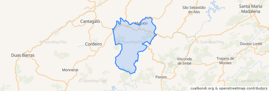 Mapa de ubicacion de Macuco.