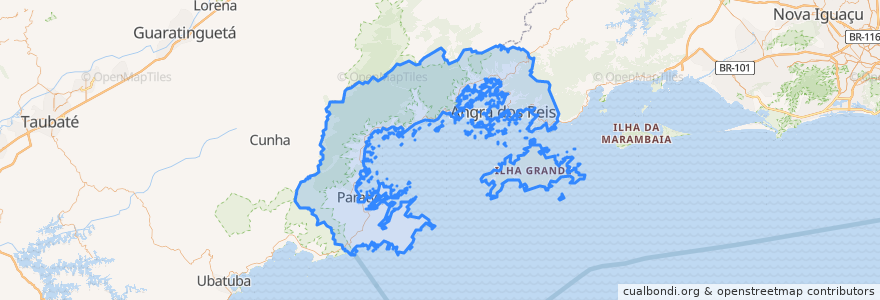 Mapa de ubicacion de Região Geográfica Imediata de Angra dos Reis.