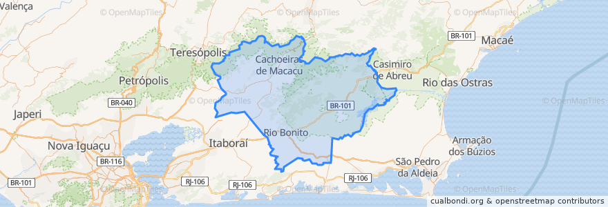 Mapa de ubicacion de Região Geográfica Imediata de Rio Bonito.