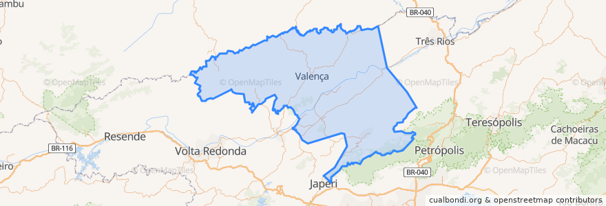 Mapa de ubicacion de Região Geográfica Imediata de Valença.