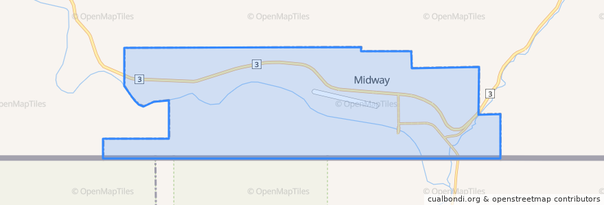 Mapa de ubicacion de Midway.