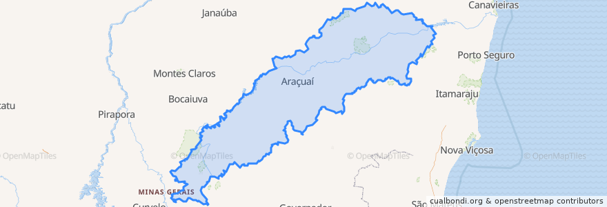 Mapa de ubicacion de Região Geográfica Intermediária de Ipatinga.