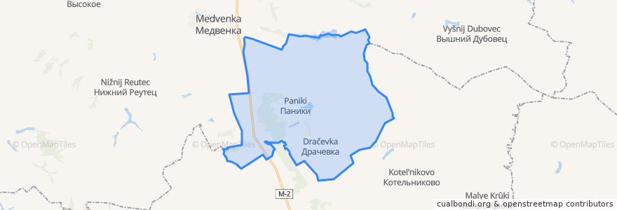 Mapa de ubicacion de Паникинский сельсовет.