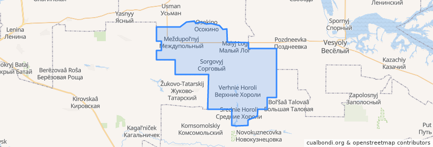 Mapa de ubicacion de Манычское сельское поселение.